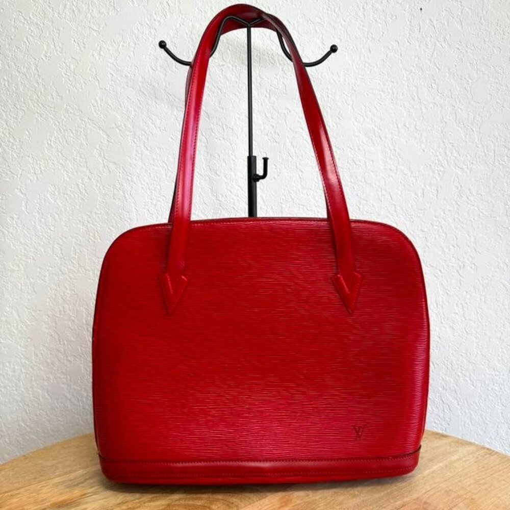Louis Vuitton Red Epi Handbag